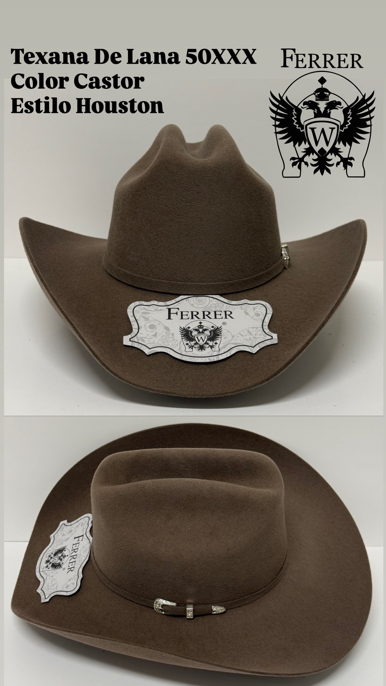 Texana de lana estilo houston