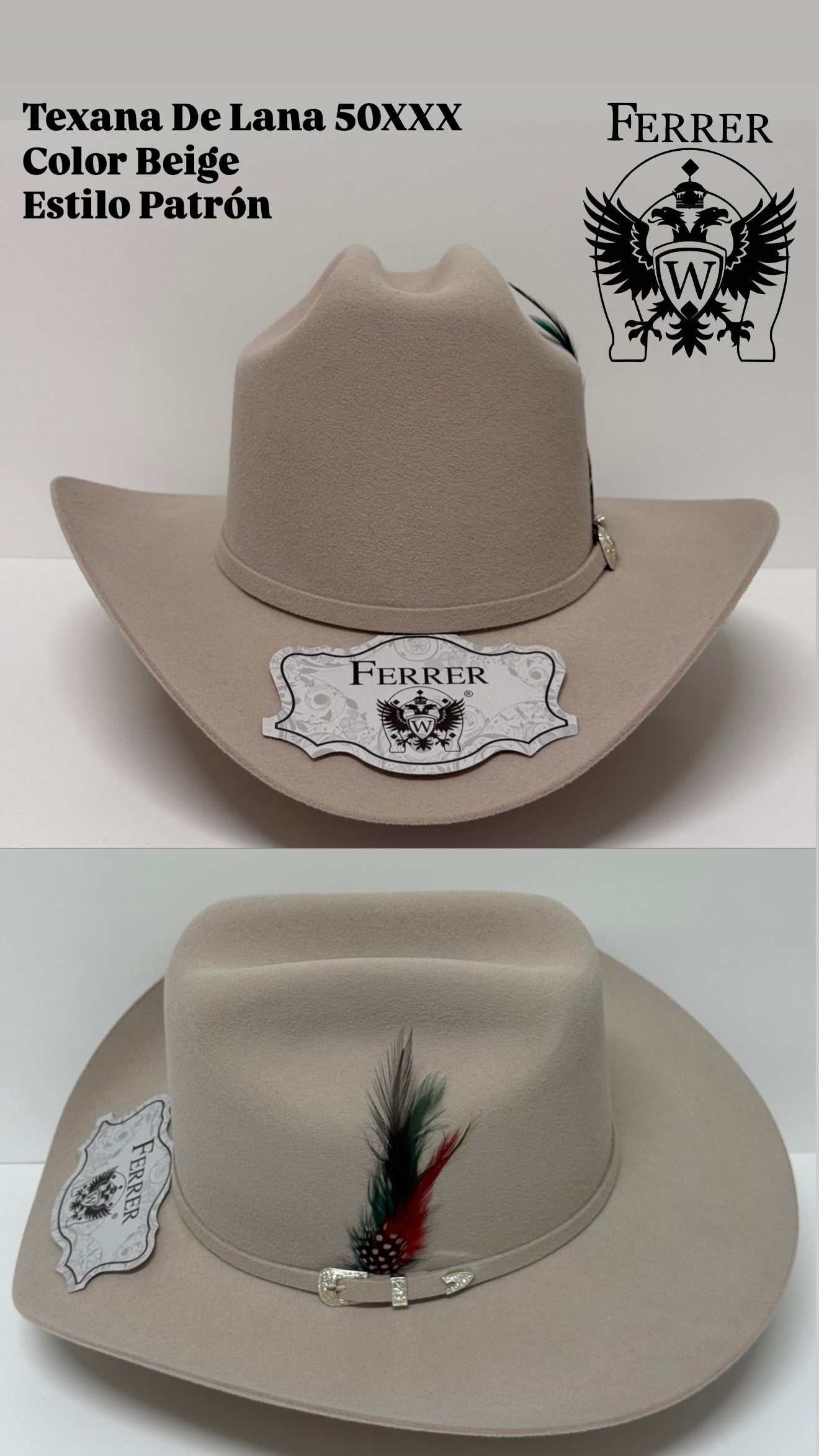 Texana de lana estilo patrón