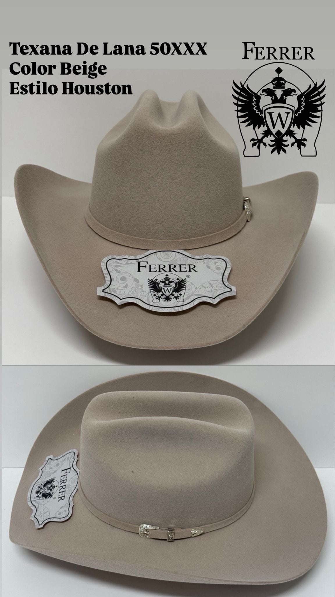 Texana de lana estilo houston