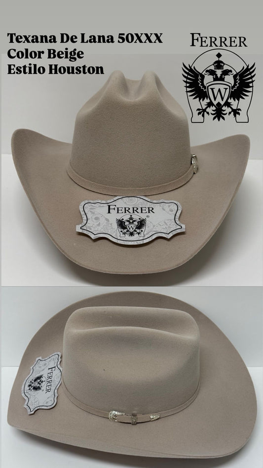 Texana de lana estilo houston