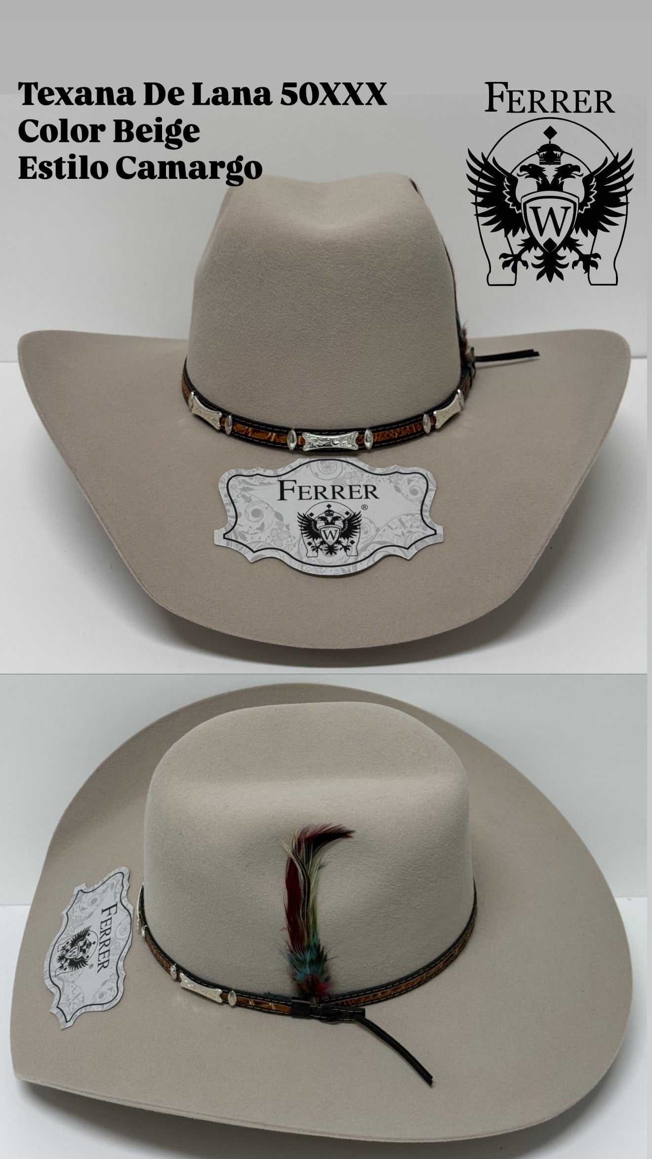 Texana de lana estilo Camargo