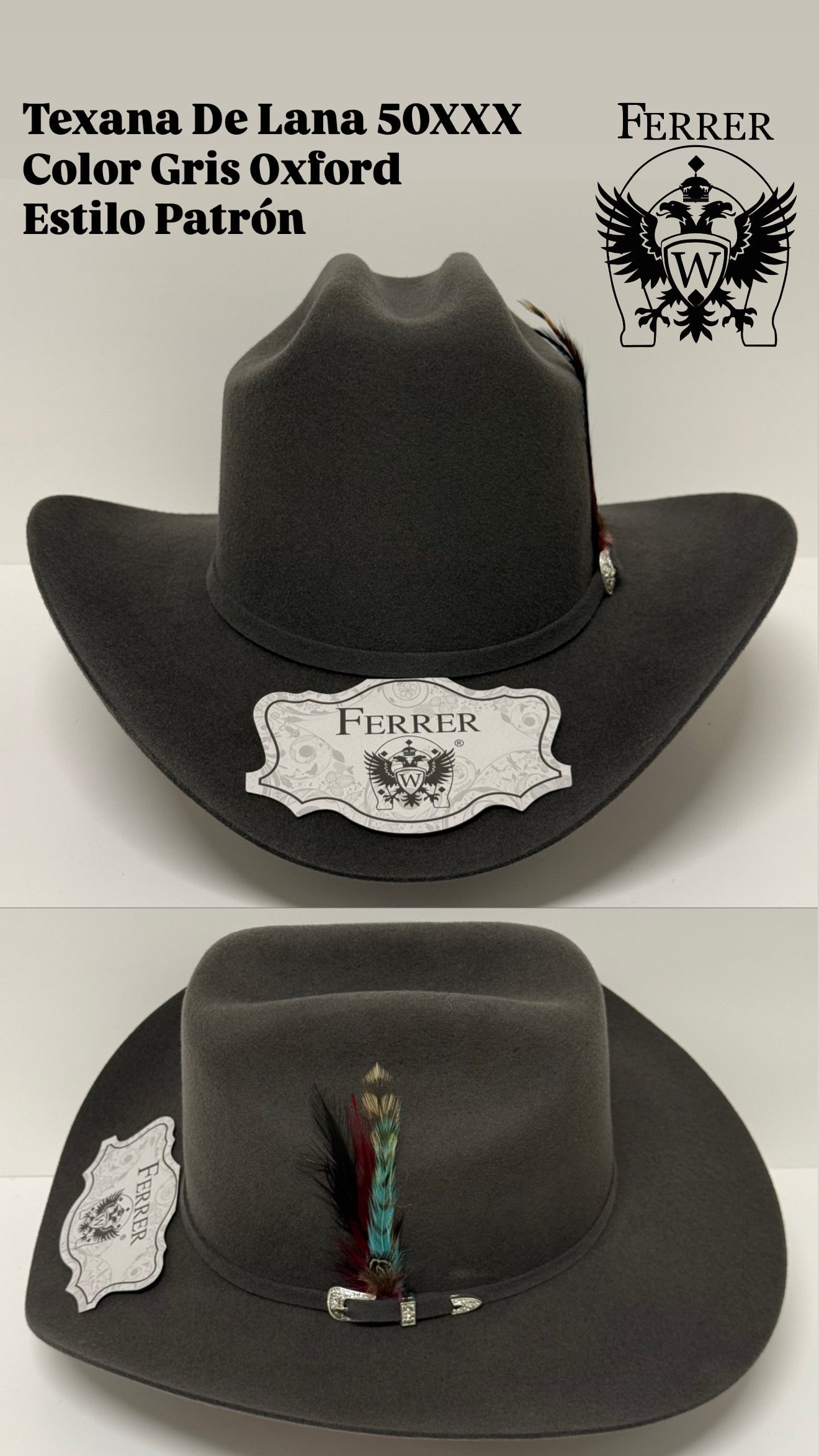 Texana de lana estilo patrón