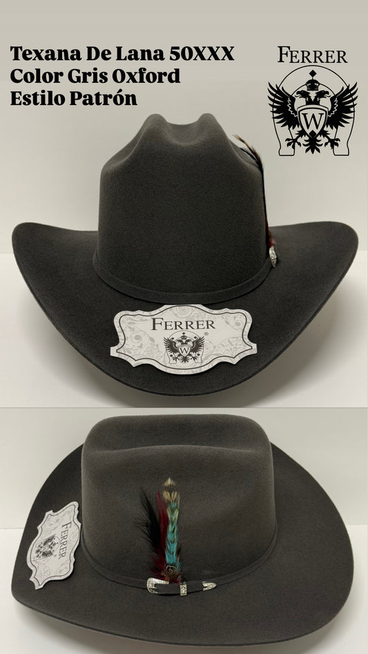 Texana de lana estilo patrón