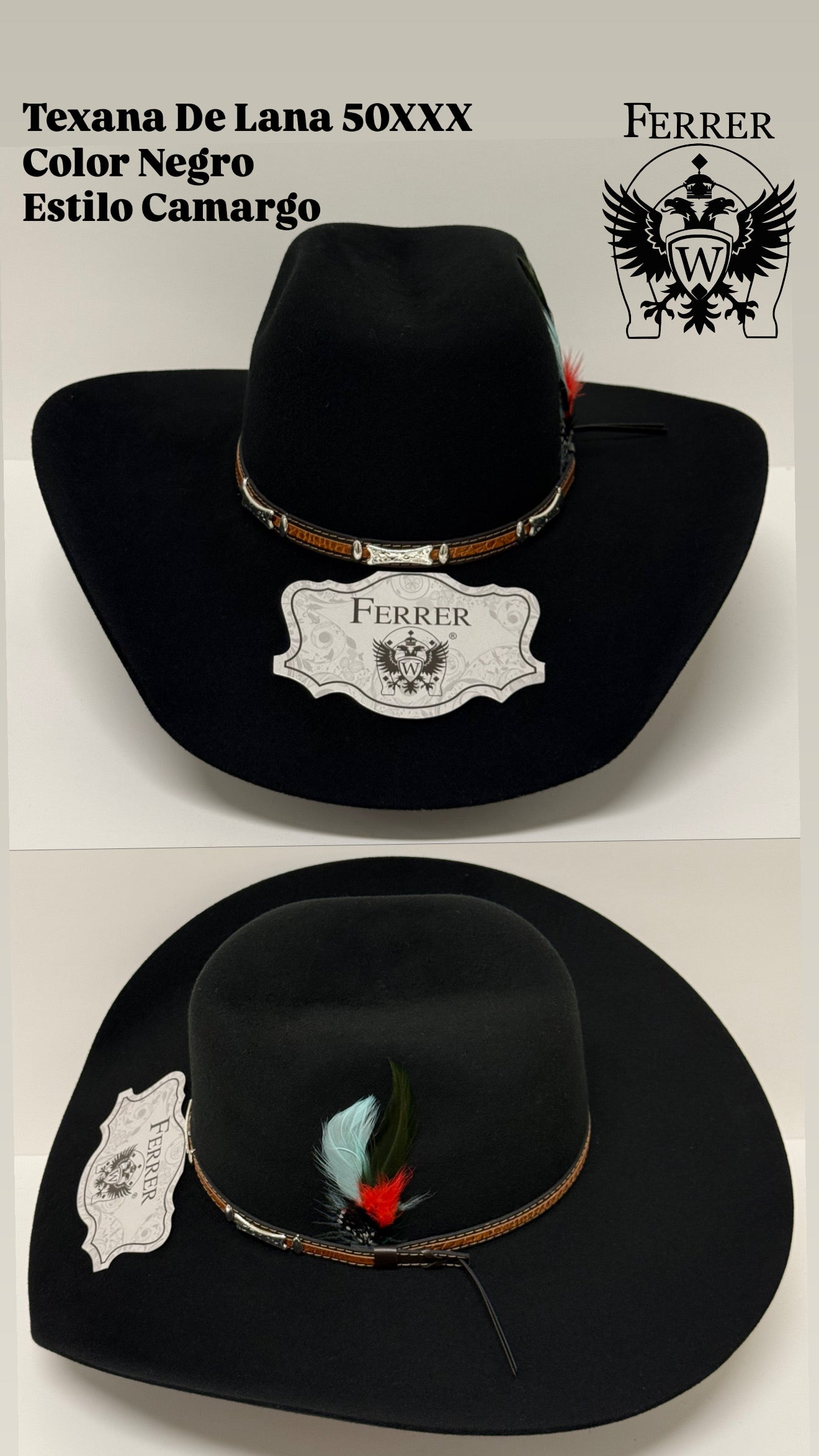 Texana de lana estilo Camargo