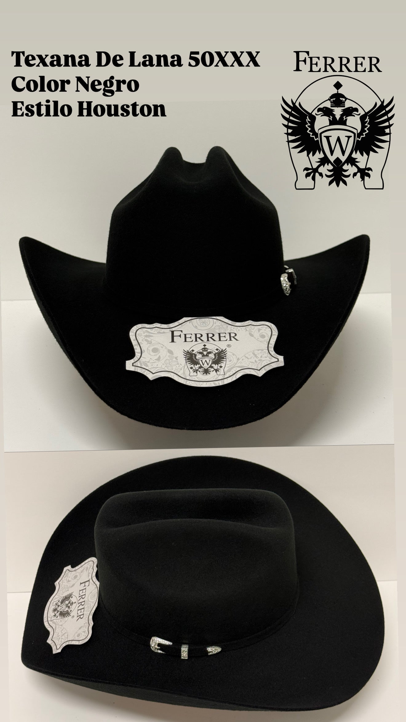 Texana de lana estilo houston