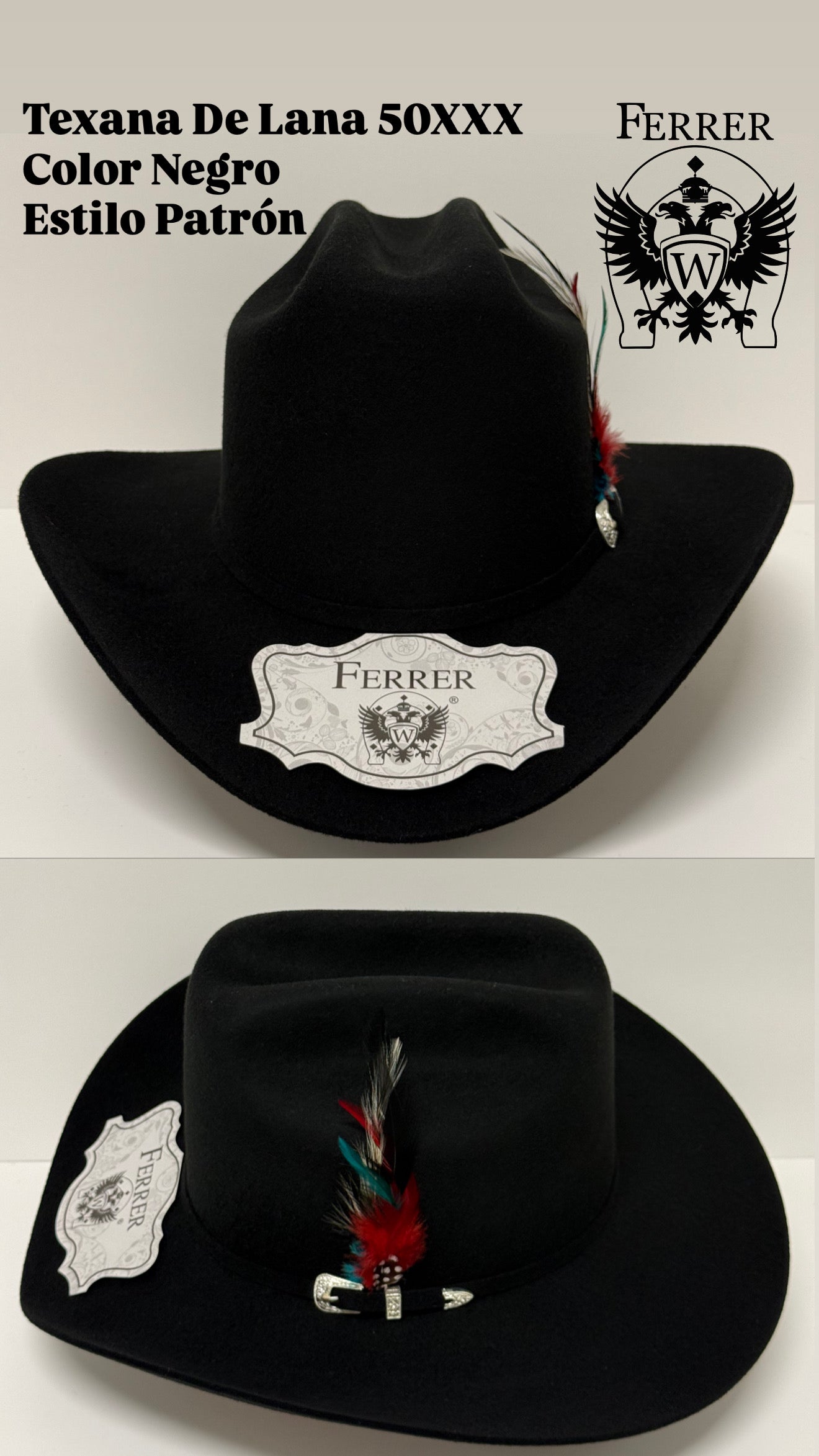 Texana de lana estilo patrón