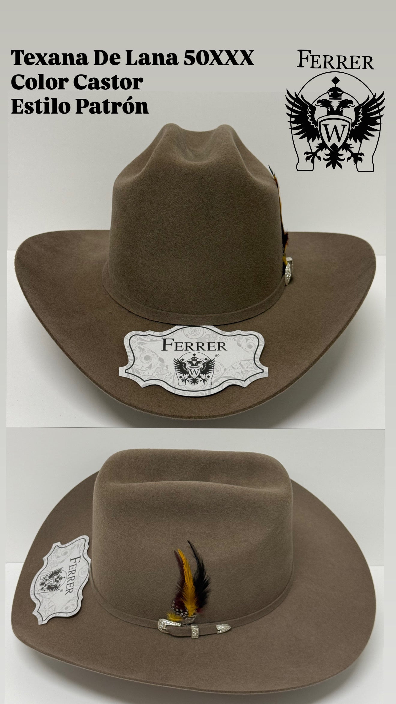 Texana de lana estilo patrón
