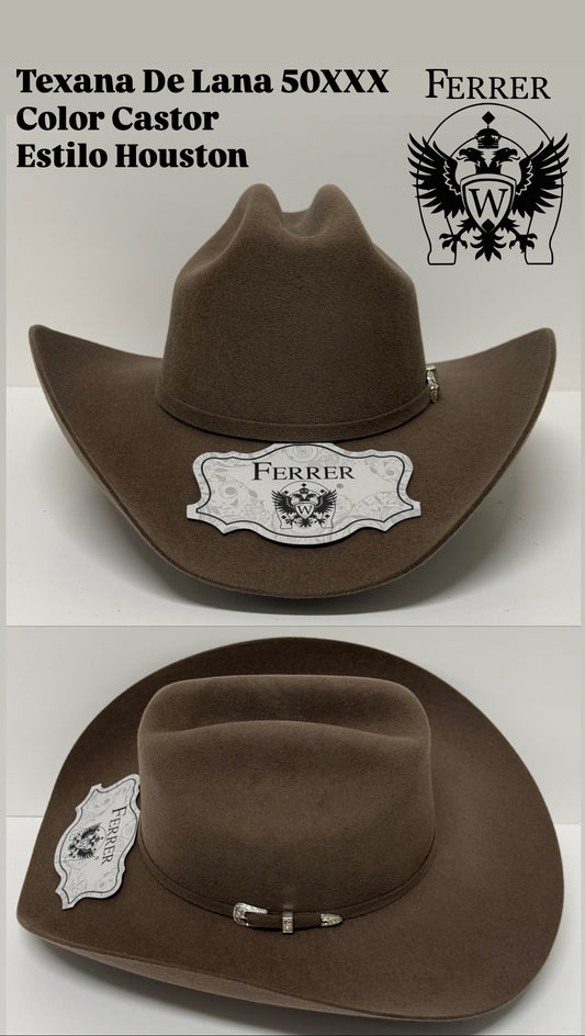 Texana de lana estilo houston