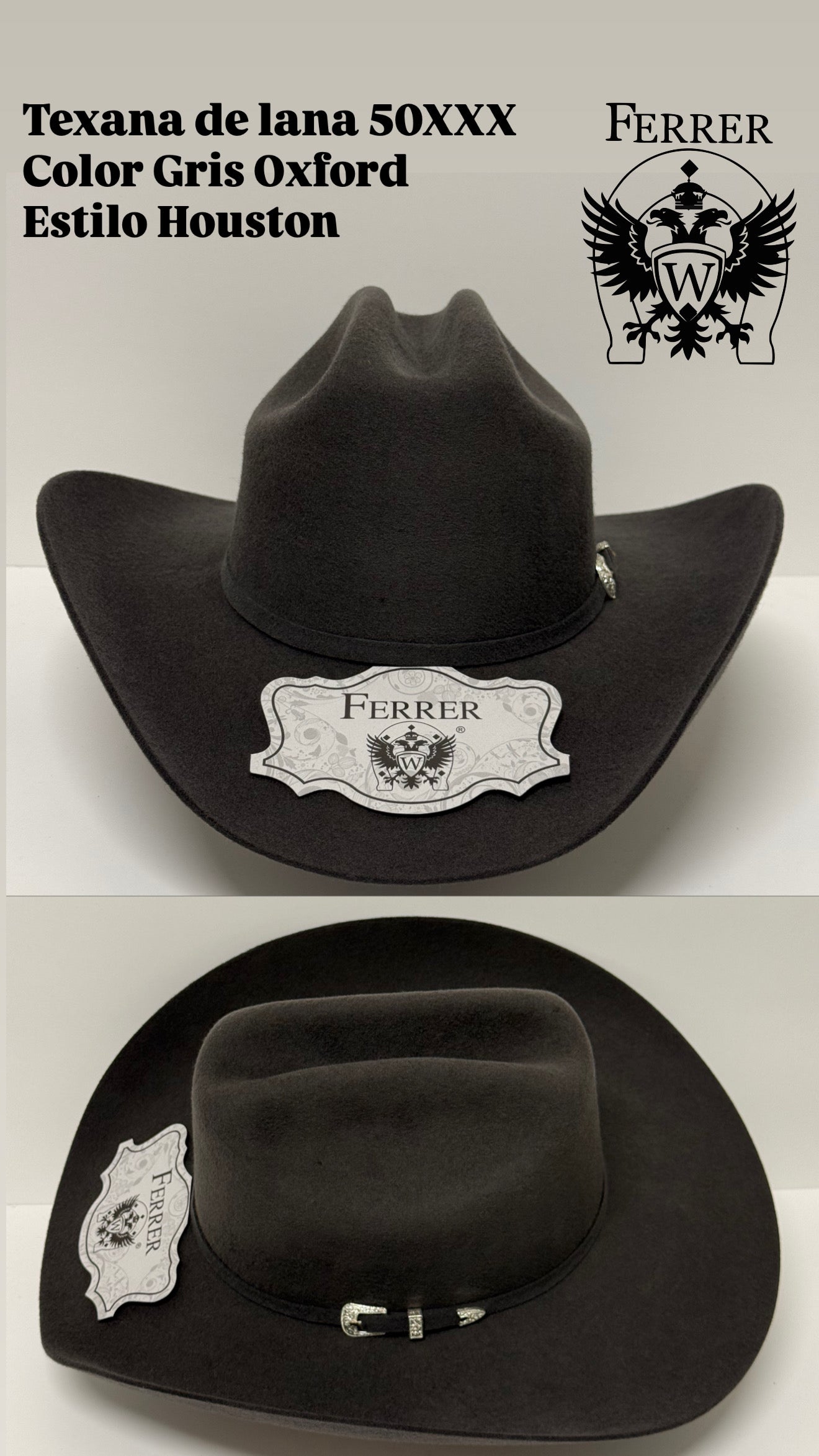 Texana de lana estilo houston